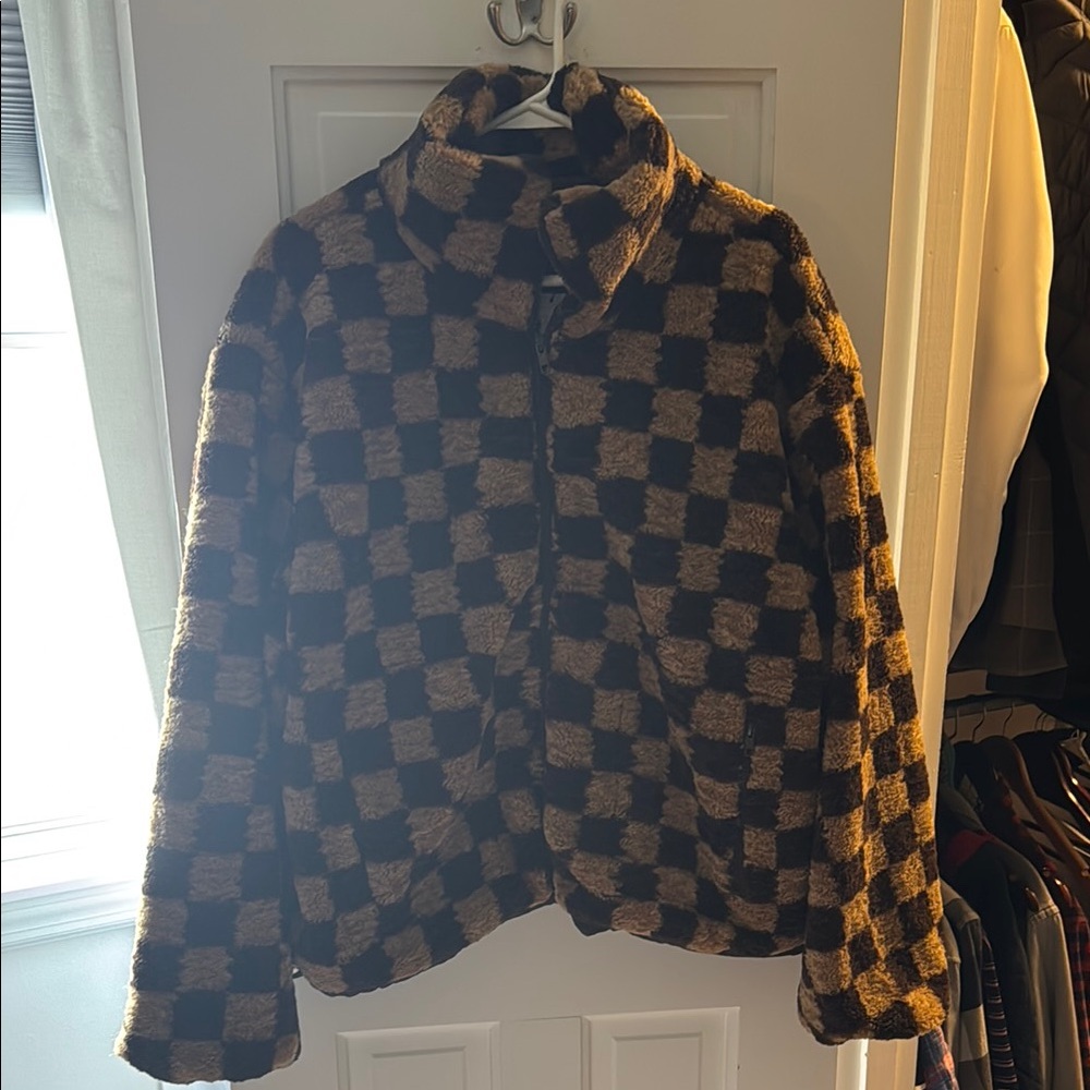 Checkered Fleece Jacket